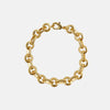 18 carat gold plated bracelet with chain