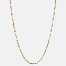  18 carat gold plated small figaro chain