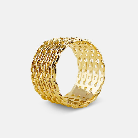 18 carats gold plated ring