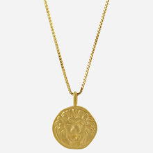  Gold plated chain with lion pendant