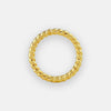 beaded ring gold plated 18 carat